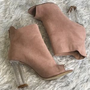 Olivia Ferguson Peep Toe Boots